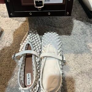 Alaia mesh with white sanguine ballerina